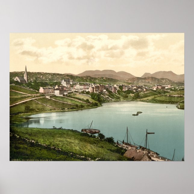 Clifden, County Galway, Irland Poster (Framsidan)