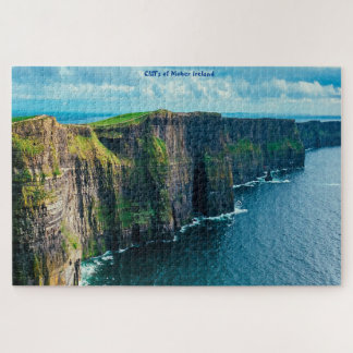 Cliff är Moher Ireland. Jigszle Puzzle Pussel