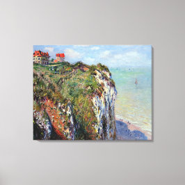 Cliff at Dieppe, av Claude Monet Canvastryck