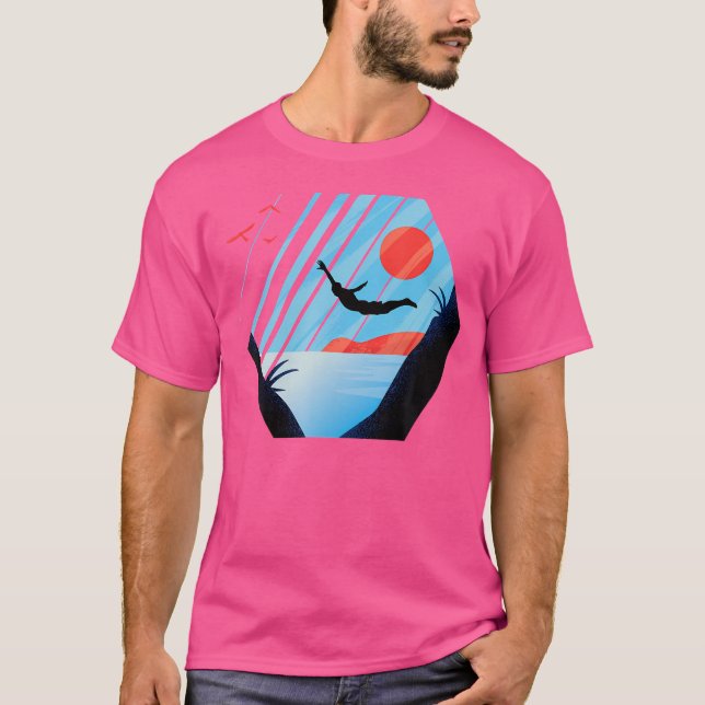 Cliff Diving T Shirt (Framsida)