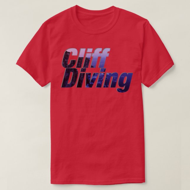Cliff Diving T Shirt (Design framsida)