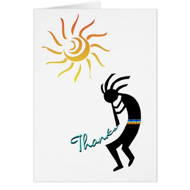 Cliff Dweller, Kokopelli, Native American Flute OBS Kort (Framsidan)