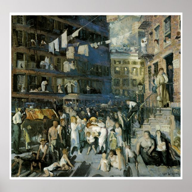 Cliff Dwellers, 1913 George Bellows Poster (Framsidan)