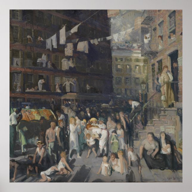 Cliff Dwellers av George Bellows (1913) Poster (Framsidan)