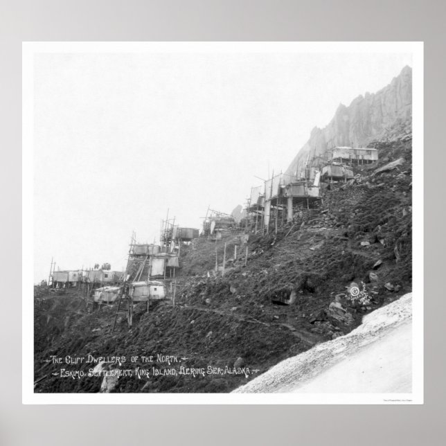 Cliff Dwellers in Alaska 1906 Poster (Framsidan)