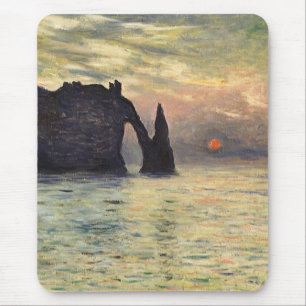 Cliff Etretat, Sunset av Claude Monet Musmatta