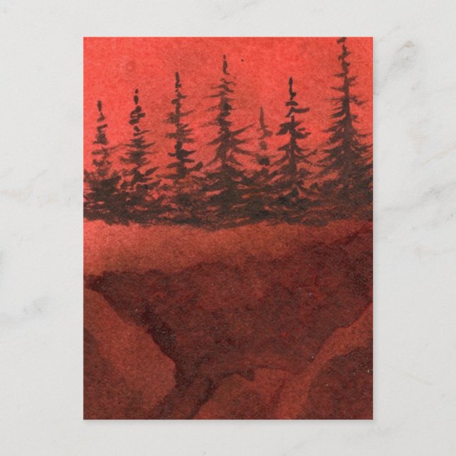 "Cliff Hanger #14" Land-vykort Vykort (Framsida)