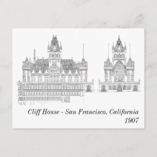 Cliff House 1907 Postcard Vykort