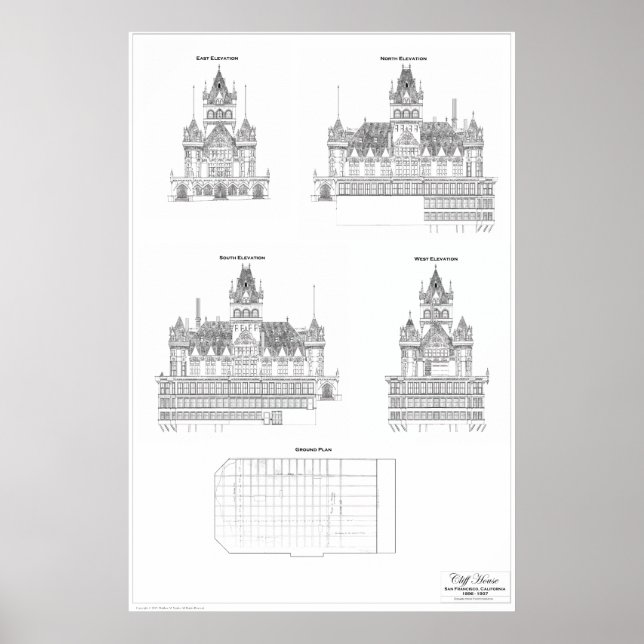 Cliff House 1907 Poster (Framsidan)