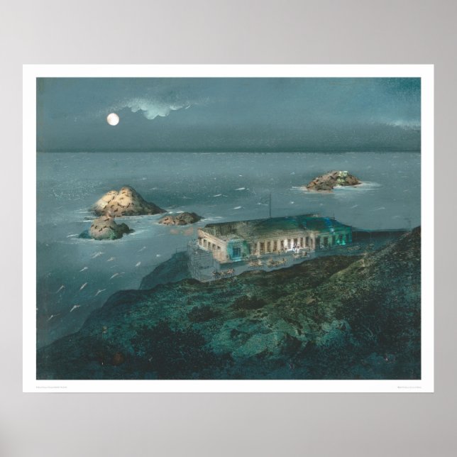 Cliff House and Seal Sten (1157) Poster (Framsidan)