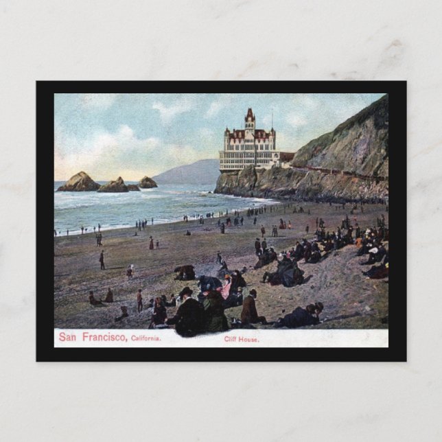 Cliff House San Francisco 1911 Vintage Vykort (Framsida)
