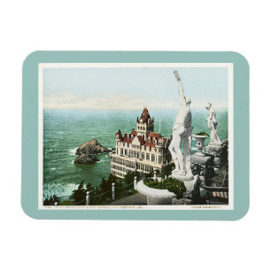 Cliff House Sutro Heights San Francisco Sea Grönt Magnet