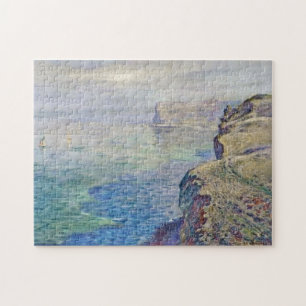 Cliff i Grainval nära Fecamp Monet Fine Art Pussel