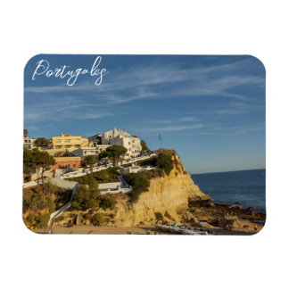Cliff i Portugals landskap Carvoeiro Magnet
