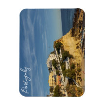 Cliff i Portugals landskap Carvoeiro