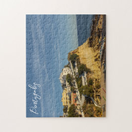 Cliff i Portugals landskap Jigszle Puzzle Pussel