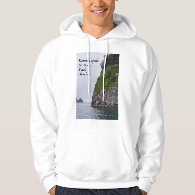 Cliff in Kenai Painterly Hoodie (Framsida)