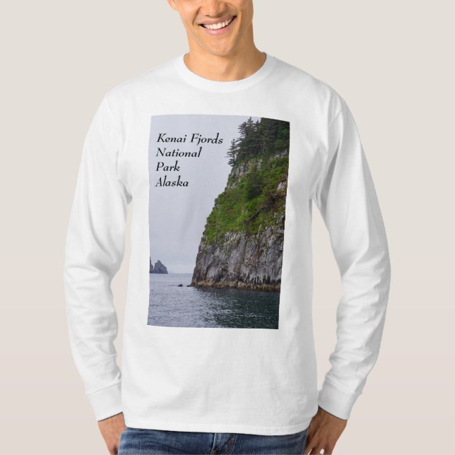 Cliff in Kenai Painterly T Shirt (Framsida)