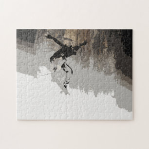 Cliff Jumping - Skateboarder Magnet Pussel