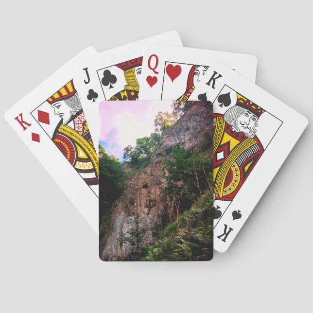 Cliff , med träd casinokort (Baksidan)