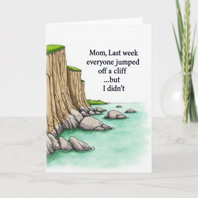 Cliff Mom Valkort Kort (Framsida)