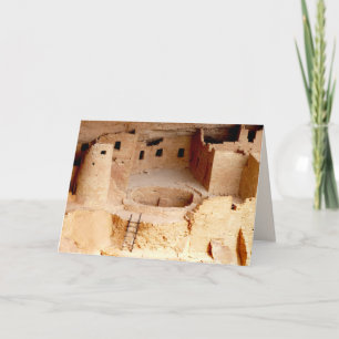 Cliff Palace Kiva Closeup Blank Greeting Card Kort