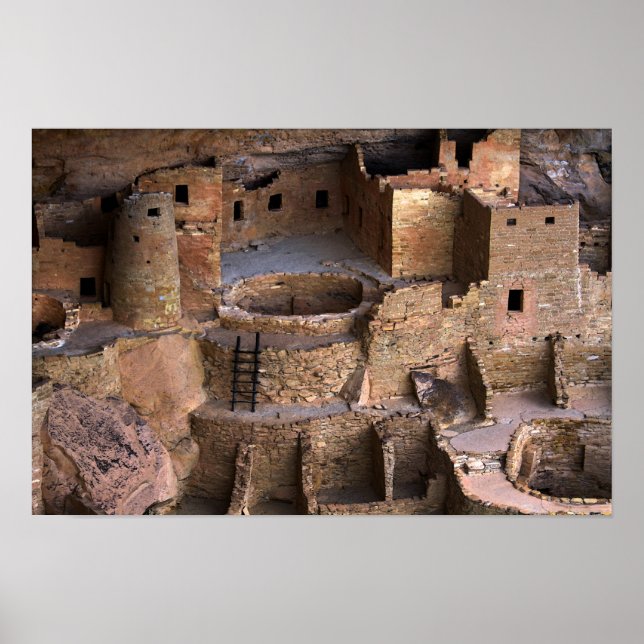 Cliff Palace, Mesa Verde, Colorado Poster (Framsidan)
