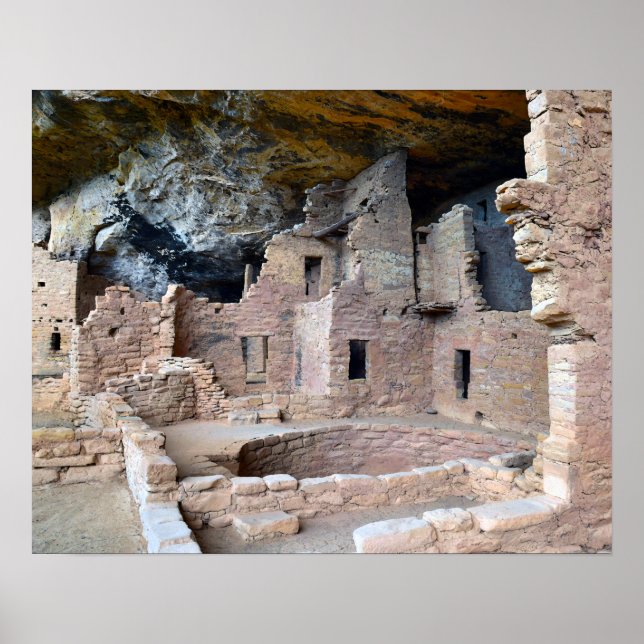 Cliff Palace, Mesa Verdes nationalpark, Colorado Poster (Framsidan)
