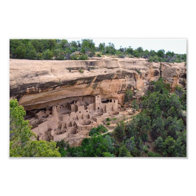 Cliff Palace Panorama, Mesa Verde, Colorado Fototryck (Framsidan)