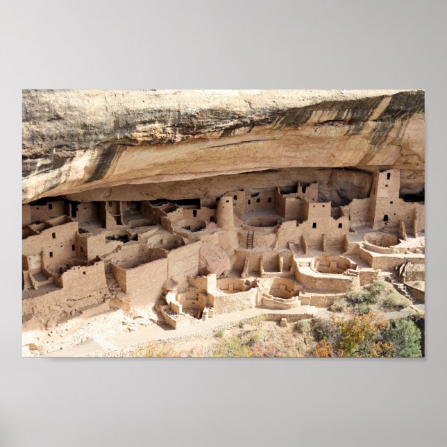 Cliff Palace vid Mesa Verdes nationalpark, Colorad Poster (Framsidan)