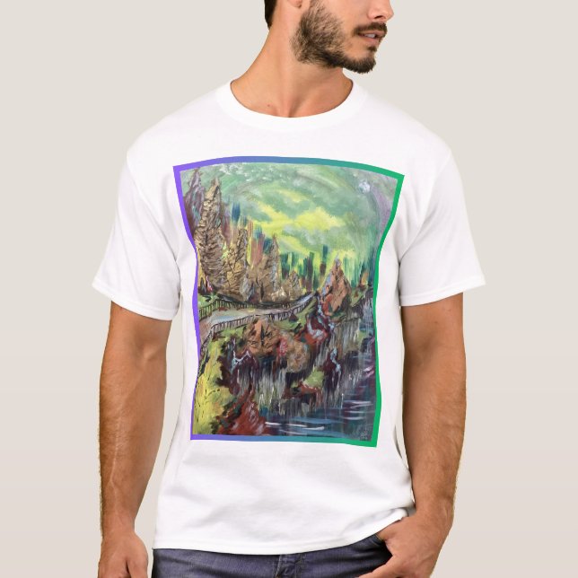 Cliff-Side Scene T-Shirt (Framsida)