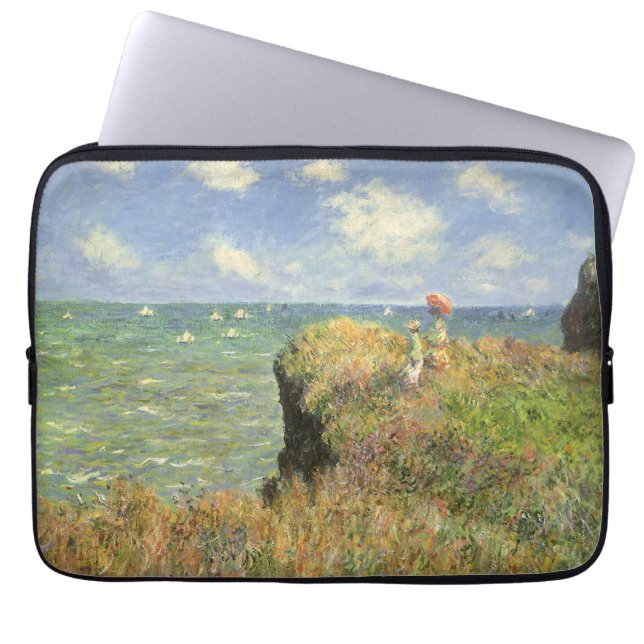 Cliff Walk i Pourville av Claude Monet Laptop Fodral (Framsidan)
