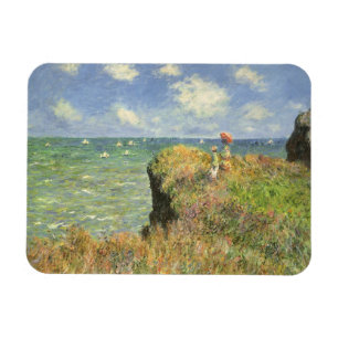 Cliff Walk i Pourville av Claude Monet Magnet