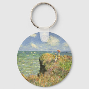 Cliff Walk i Pourville av Claude Monet Nyckelring