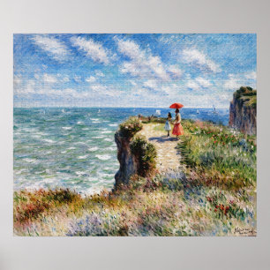 Cliff Walk i Pourville Poster