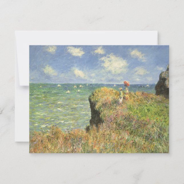 Cliff Walk vid Pourville av Claude Monet (Framsida)