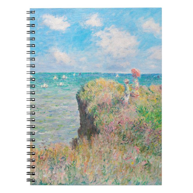 Cliff Walk vid Pourville av Claude Monet Anteckningsbok (Framsidan)