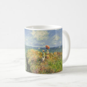 Cliff Walk vid Pourville av Claude Monet Kaffemugg