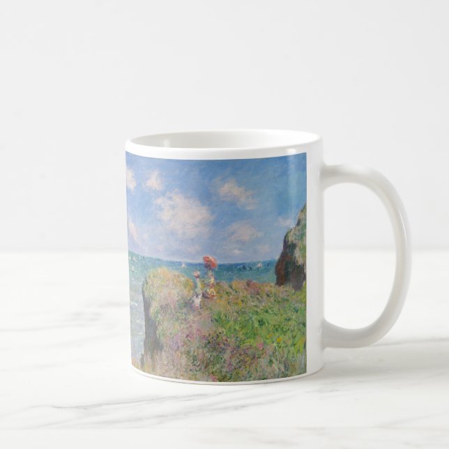 Cliff Walk vid Pourville av Claude Monet Kaffemugg (Höger)