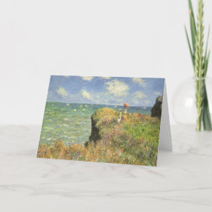 Cliff Walk vid Pourville av Claude Monet Kort