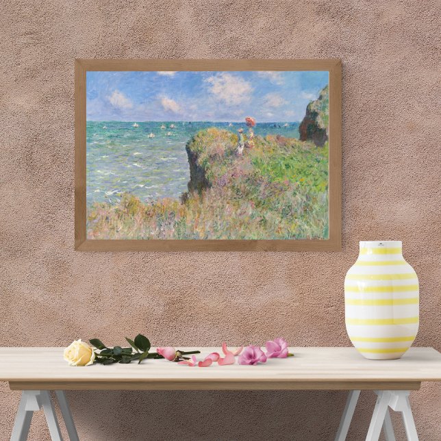 Cliff Walk vid Pourville av Claude Monet Poster (Skapare uppladdad)