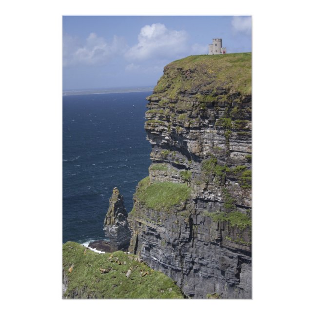 Cliffens natursköna Moher och O'Briens torn Fototryck (Framsidan)