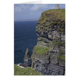 Cliffens natursköna vyer vid Moher och O'Briens to Hälsningskort