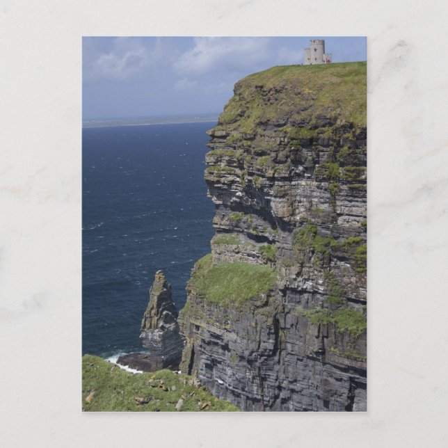 Cliffens natursköna vyer vid Moher och O'Briens to Vykort (Framsida)