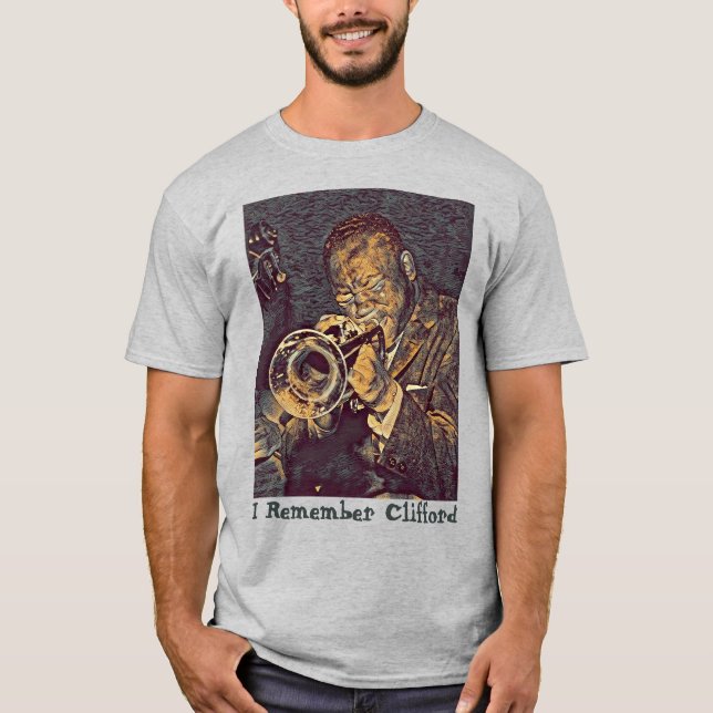 Clifford Brown Jazz Trumpet T-Shirt (Framsida)