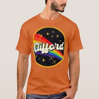 Clifford Rainbow in Space Vintage Stil T Shirt