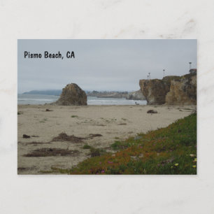 Cliffs Along Pismo Beach Shoreline Vykort