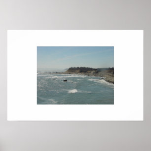 Cliffs at Manomet Point, Plymouth, MORSA Poster