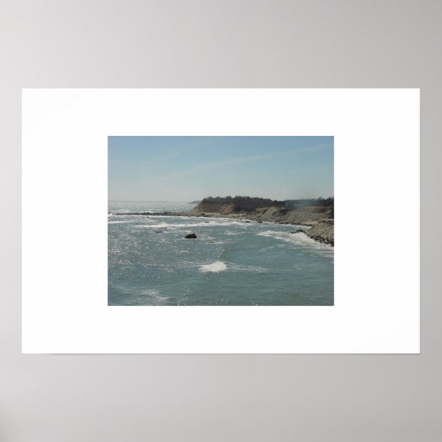 Cliffs at Manomet Point, Plymouth, MORSA Poster (Framsidan)