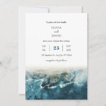 Cliffs Highland Kusten Watercolor Beach Wedding